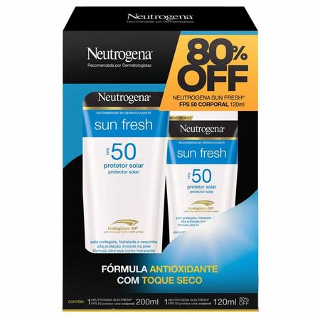Neutrogena Sun Fresh FPS 50 Kit - Com 2 Unidades Kit Neutrogena Sun Fresh FPS 50 Kit - Com 2 Unidades Kit